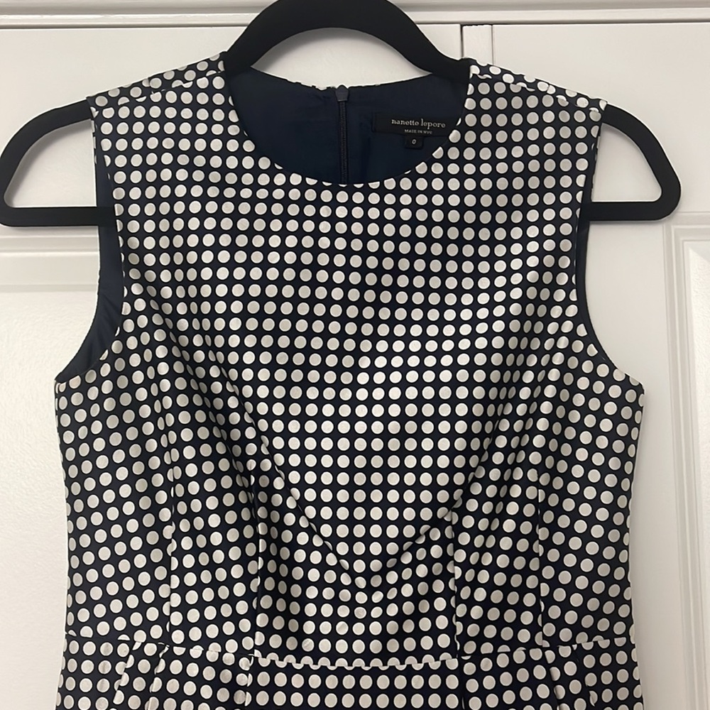 Nanette Lepore silk Polka Dot Dress, Size 0 - Picture 2 of 8